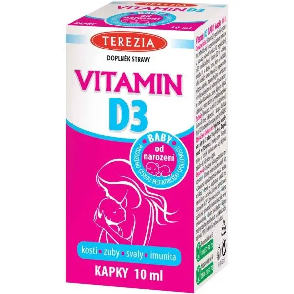 TEREZIA VITAMÍN D3 BABY OD NARODENIA 400 IU 10ML Detský vitamín D, , veľkosť
