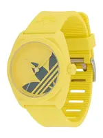 ADIDAS ORIGINALS Analógové hodinky 'PROJECT THREE'  žltá / čierna