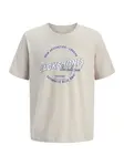 JACK & JONES Tričko  nebielená / tmavomodrá / biela