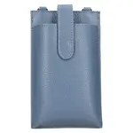 Dámska kožená kabelka na mobil a doklady Italia Dita – modrá