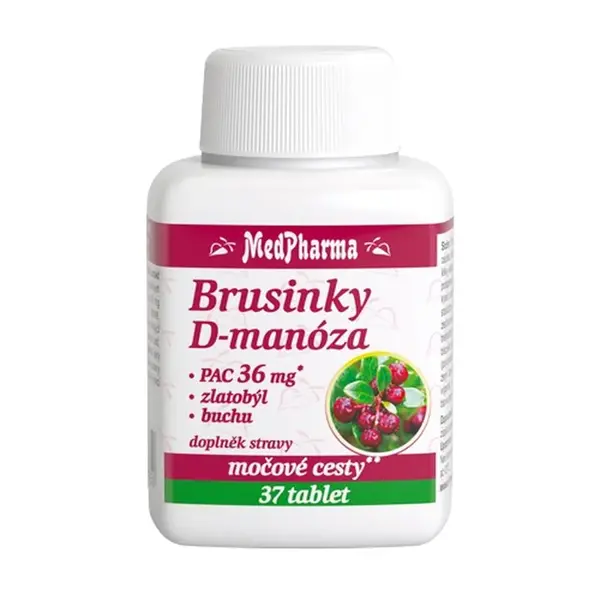 MEDPHARMA Brusinky D-manóza 37 tablet