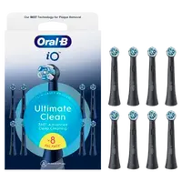 ORAL-B iO Series Ultimate Clean kartáčkové hlavy, černé 8 ks