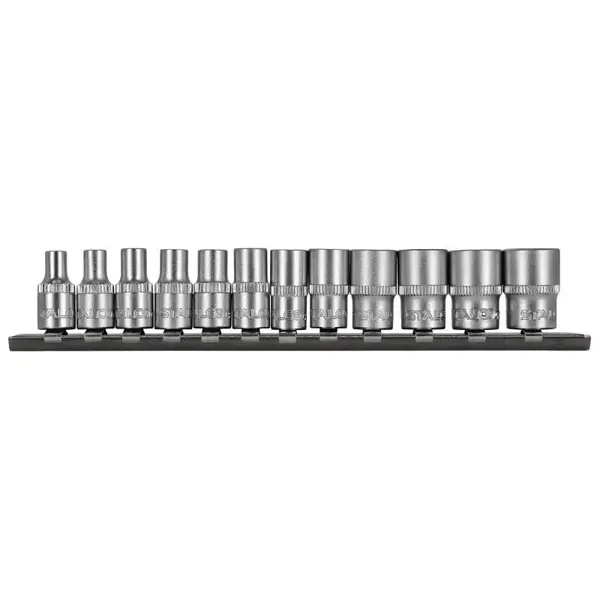 Sada nástrčných klíčů, 12 el. 1/4”, STALCO, set 12 ks