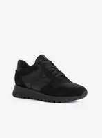 Black Women's Suede Sneakers Geox Tabelya - Women's