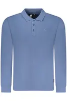 Modrá pánská polokošile s dlouhým rukávem