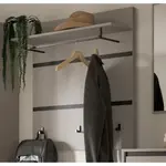 Předsíňový šatní panel Jaru, šedý