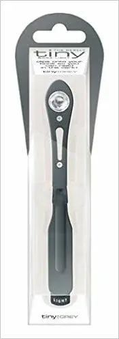 LED lampička ke čtení úzké šedivé (poškozená)