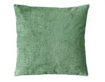 Dekorační polštář Chenille Cross 45x45 cm, zelený
