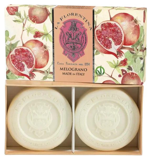 LA FLORENTINA Kazeta mydiel Melograno 2 x 115 g