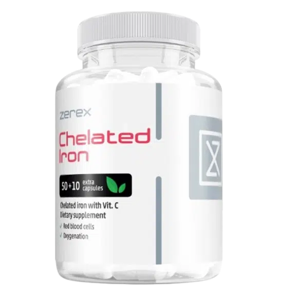 ZEREX Železo chelát + Vitamín C 50 + 10 tablet
