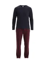 Dagi Dlhé pyžamo  námornícka modrá / bordová