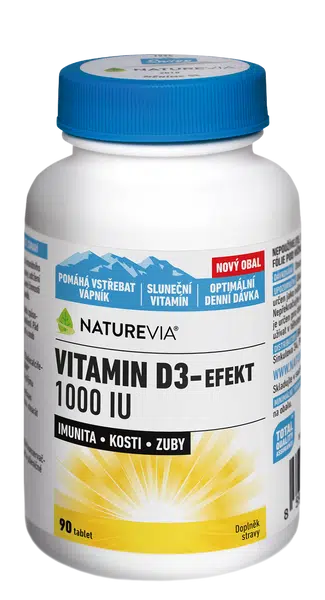 NATUREVIA Vitamin D3-efekt 1000 I.U. 90 tablet