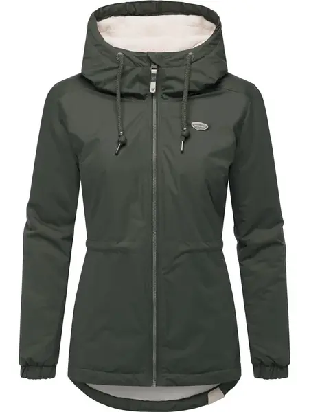 Ragwear Zimná parka 'Dankka'  tmavozelená