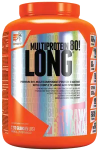 EXTRIFIT Long 80 Multiprotein Jahoda, Banán 2270 g