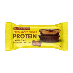 NUTRY NUTS Proteinové košíčky - mléčná čokoláda s arašídovým máslem 2 x 21 g