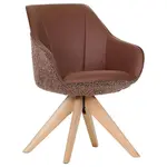 Landscape ŽIDLE S PODRUČKAMI, žinylka, vzhled kůže, červenohnědá