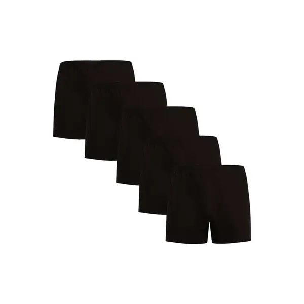 5PACK pánske trenky čierne (5NDTT001) L