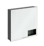 Villeroy & Boch My View+ - Zrkadlová skrinka s LED osvetlením 80x75x17 cm, 2 dvierka, Soft Green/matná čierna B48280AF