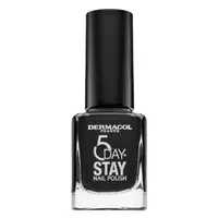 Dermacol 5 Day Stay Nail Polish lak na nehty 55 Black Onyx 11 ml