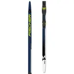 Fischer TWIN SKIN PERFORMANCE MED SET + BDG CONTROL STEP Bežecké lyže s podporou stúpania skin, tmavo modrá, veľkosť