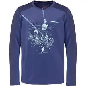 Head MORIS Chlapčenské tričko s dlhým rukávom, tmavo modrá, veľkosť 116-122