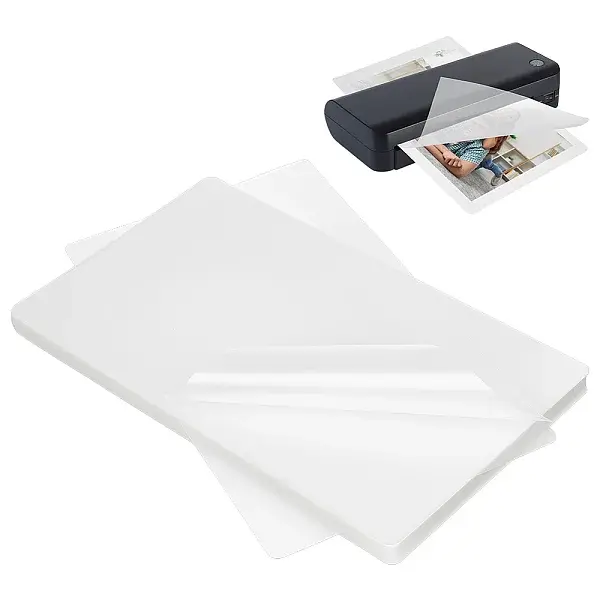 100Pcs Plastic Laminating Pouch Film Photo Protecting Sheets