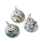 Natural Paua Shell Pendants