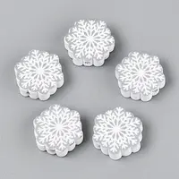 Spray Painted Schima Wood Beads