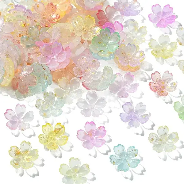 Opaque Plastic Bead Caps