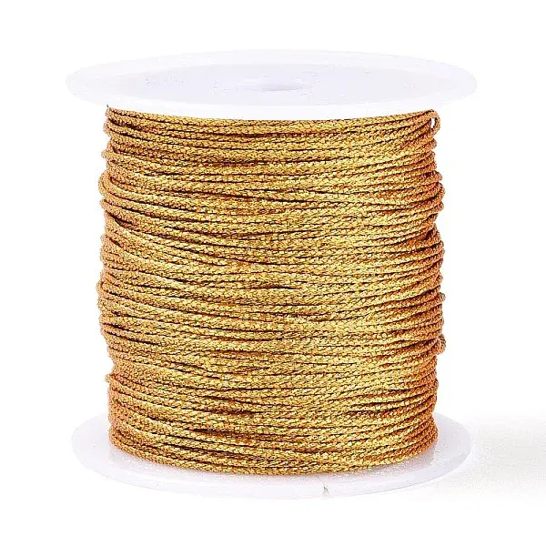 25M 12-Ply Round PET Metallic Thread