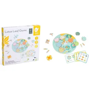 Teddies Hra Lotosový list drevená v krabici 28x28x4cm