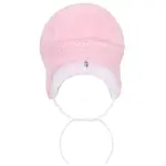 New Baby Zimní čepička  Nice Bear růžová, vel. 86 (12-18m)