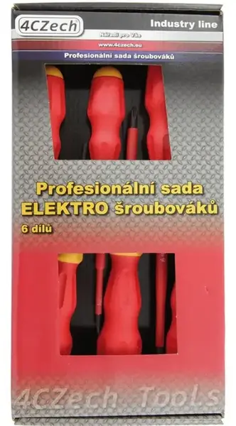 4CZech Sada šroubováků 1000V PL,PH 6 dílná ELEKTRO