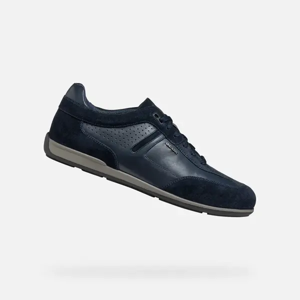 Men's Geox Ionio Dark Blue Sneakers - Men's