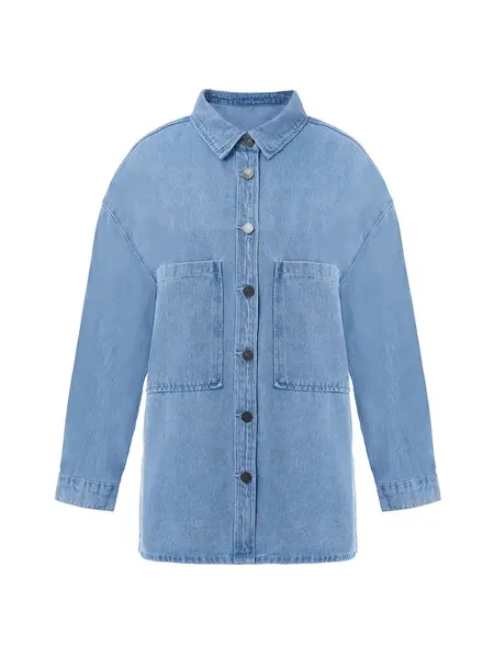 Imily Bela Prechodná bunda  modrá denim