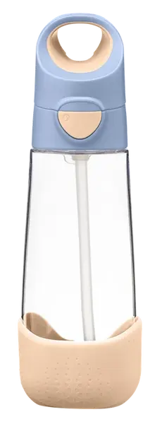 B.BOX Lahev na pití s brčkem 600 ml - broskvová