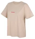 Husky Tee Stamp L S, beige Dámské bavlněné triko