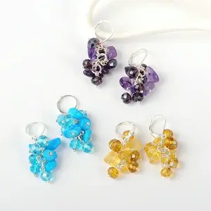Gemstone Chips Earrings