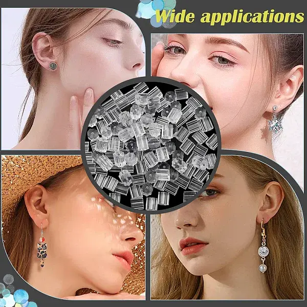 200Pcs Plastic Ear Nuts