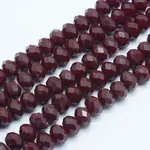 Faceted Rondelle Glass Beads Strands