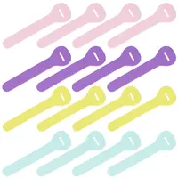 24Pcs 4 Colors PVC Zipper Pull Tabs