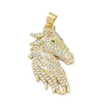Brass Micro Pave Cubic Zirconia Pendants