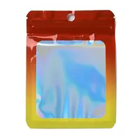 Rectangle Glitter Holographic PVC Zip Lock Bags
