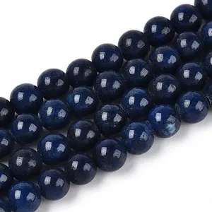 Dyed Natural Mashan Jade Round Beads Strands