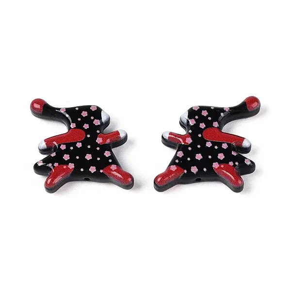 Printed Opaque Resin Beads