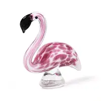 Handmade Lampwork Flamingo Shape Display Decorations