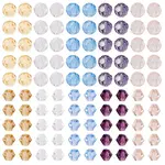 300Pcs 10 Styles Transparent Glass Beads