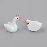 Resin Swan Pendant