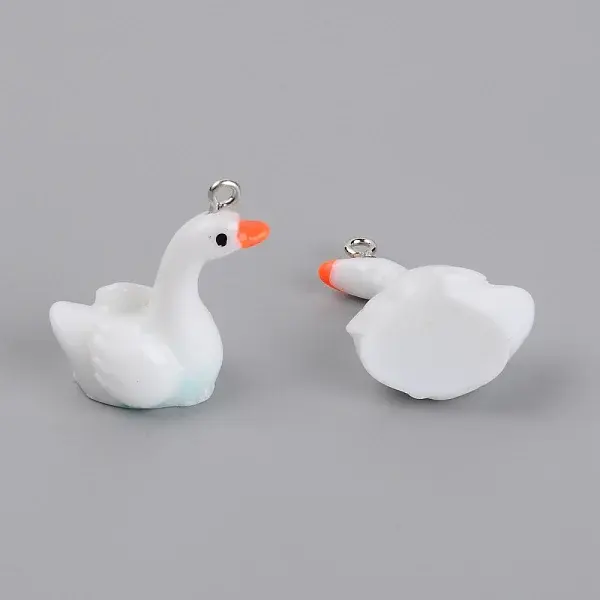Resin Swan Pendant