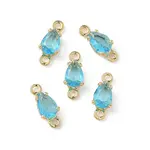 Brass Pave Cubic Zirconia Connector Charms